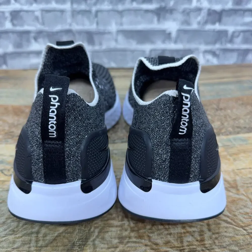 Nike Phantom React FlyKnit 2 Run Black White CJ0277-003 Mens Size 9 New Rare